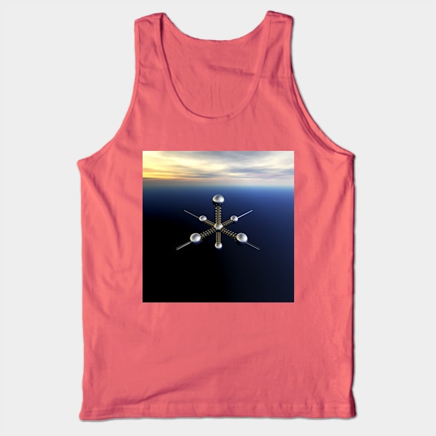 Space Satellite Tank Top by perkinsdesigns